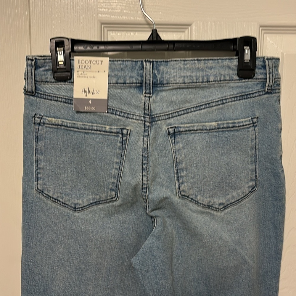 Style & Co Bootcut Distressed Jeans - Picture 6 of 7